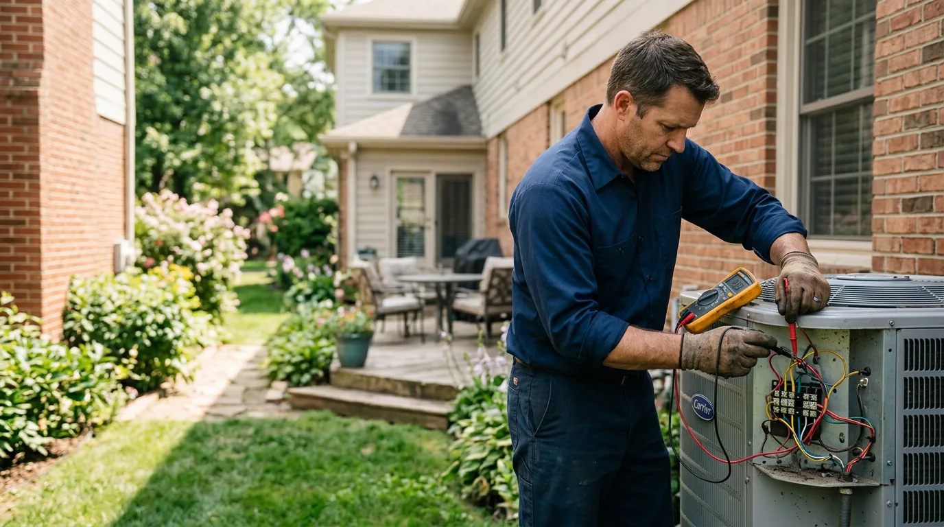 HVAC technician working near Natick, MA